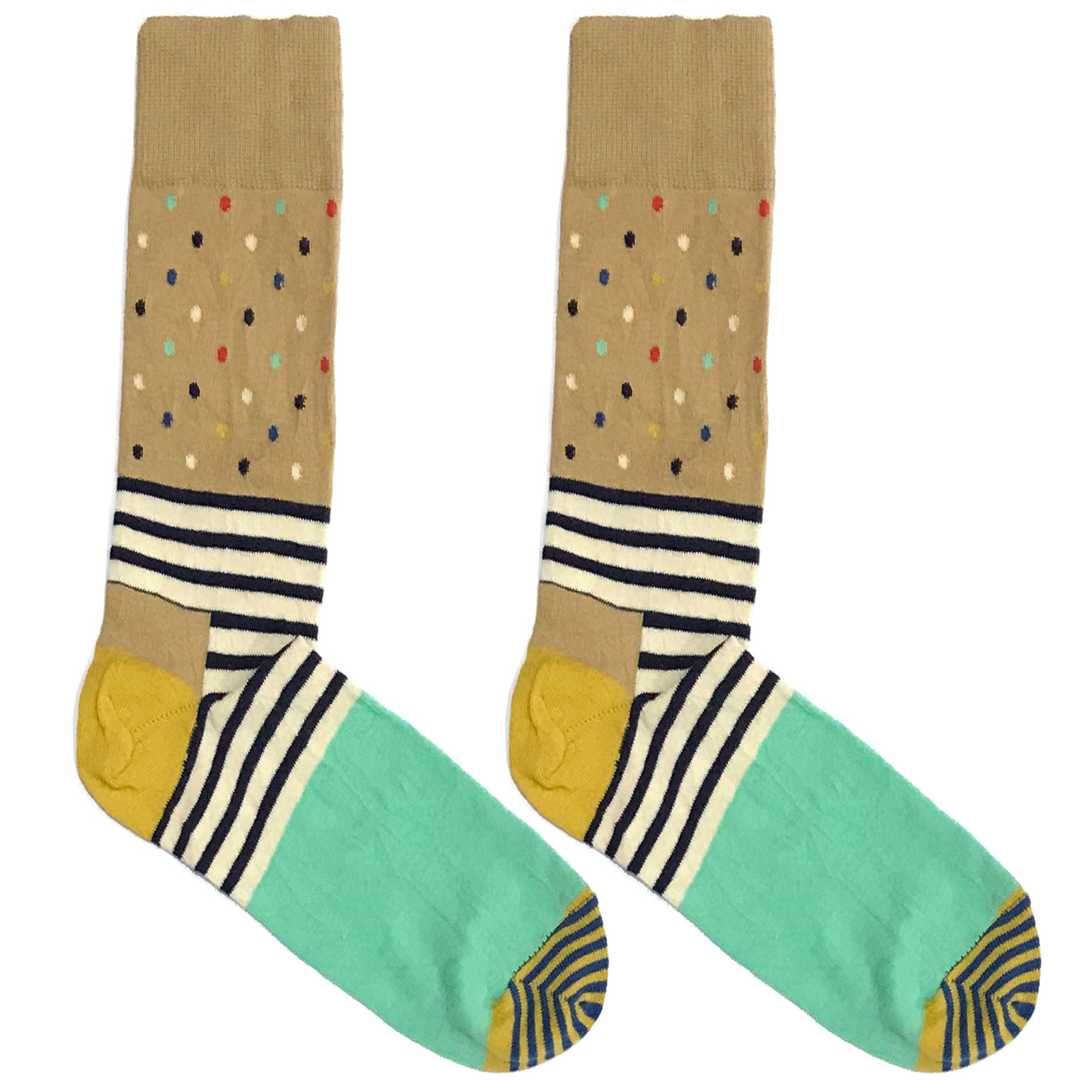 Polka And Stripe Socks