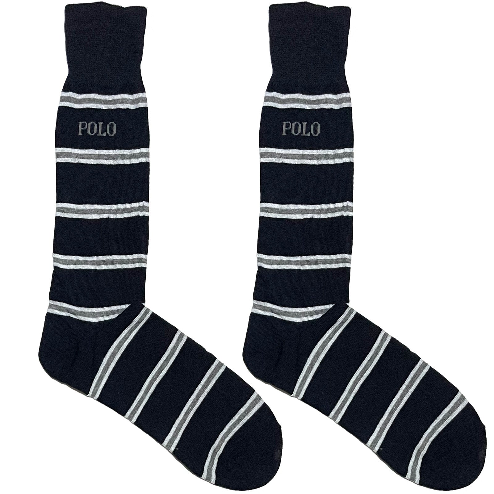 Polo Blue And White Stripes Socks