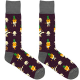 Purple Karate Carrot Socks