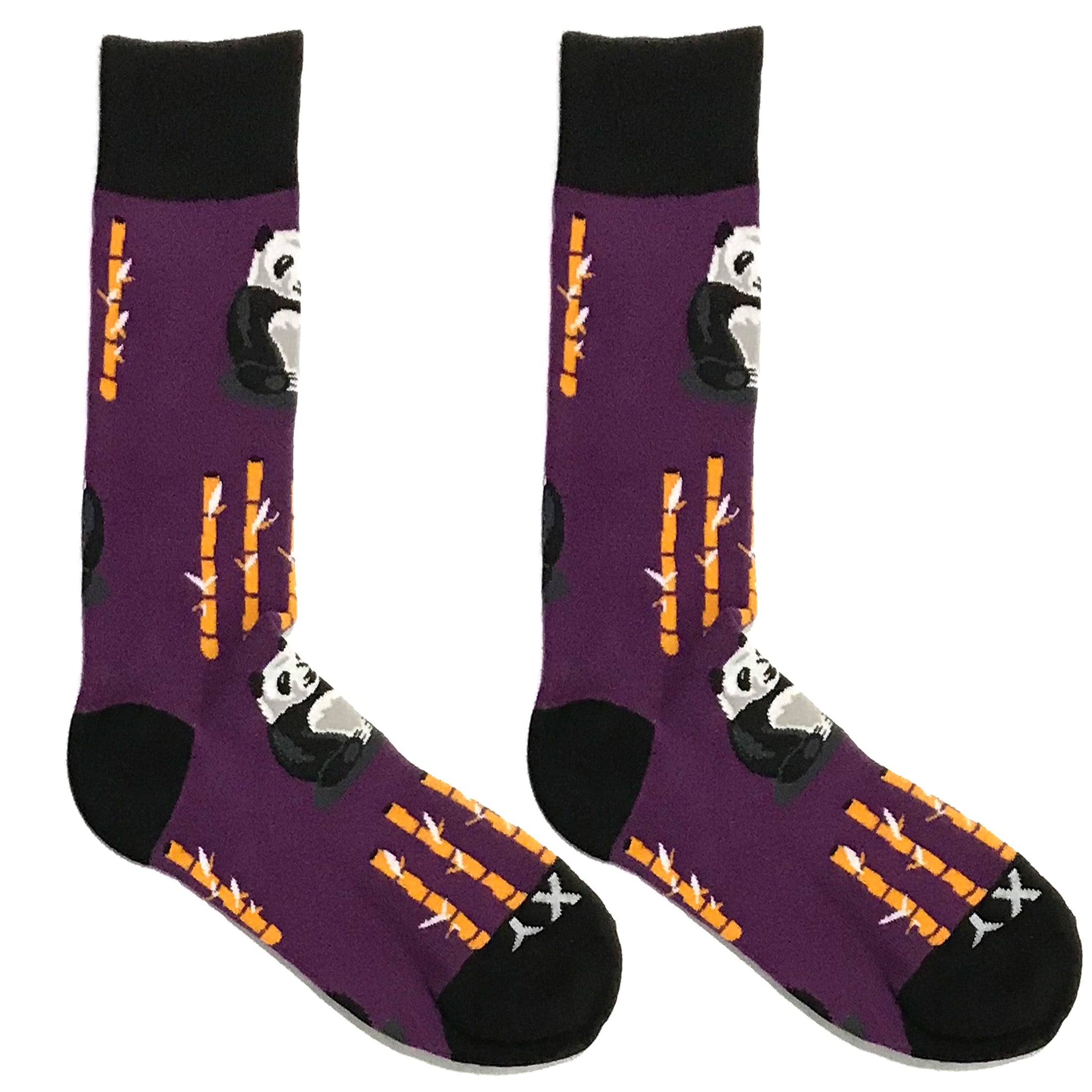 Purple Panda Socks