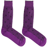 Purple Polka Socks