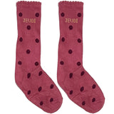 Purple Jeudi Polka Small Feet Socks