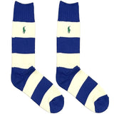 RL Polo Blue And White Stripe Socks