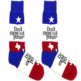 Red And Blue Texas Socks