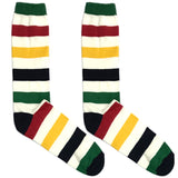 Red And Yellow Stripe Socks