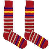 Red And Yellow Stripe Socks