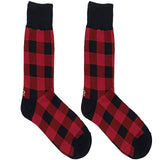 Red Chequered Socks