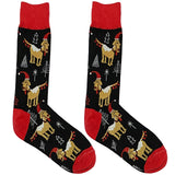 Red Christmas Dog Socks