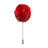 Red Flower Lapel Pin