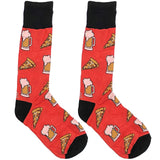 Red Pizza Beer Socks