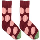 Red Polka Short Crew Socks