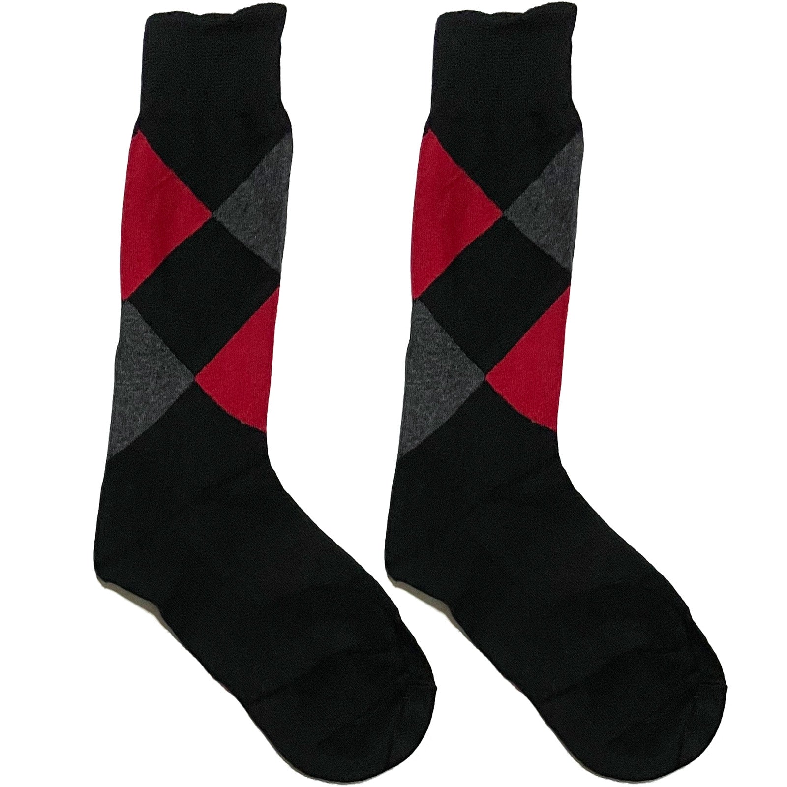 Red And Black Diamond Socks
