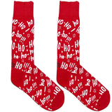 Red And White Ho Ho Ho Socks