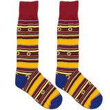 Red And Yellow Stripes Socks