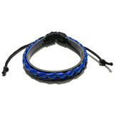Royal Blue And Black Knot Bracelet