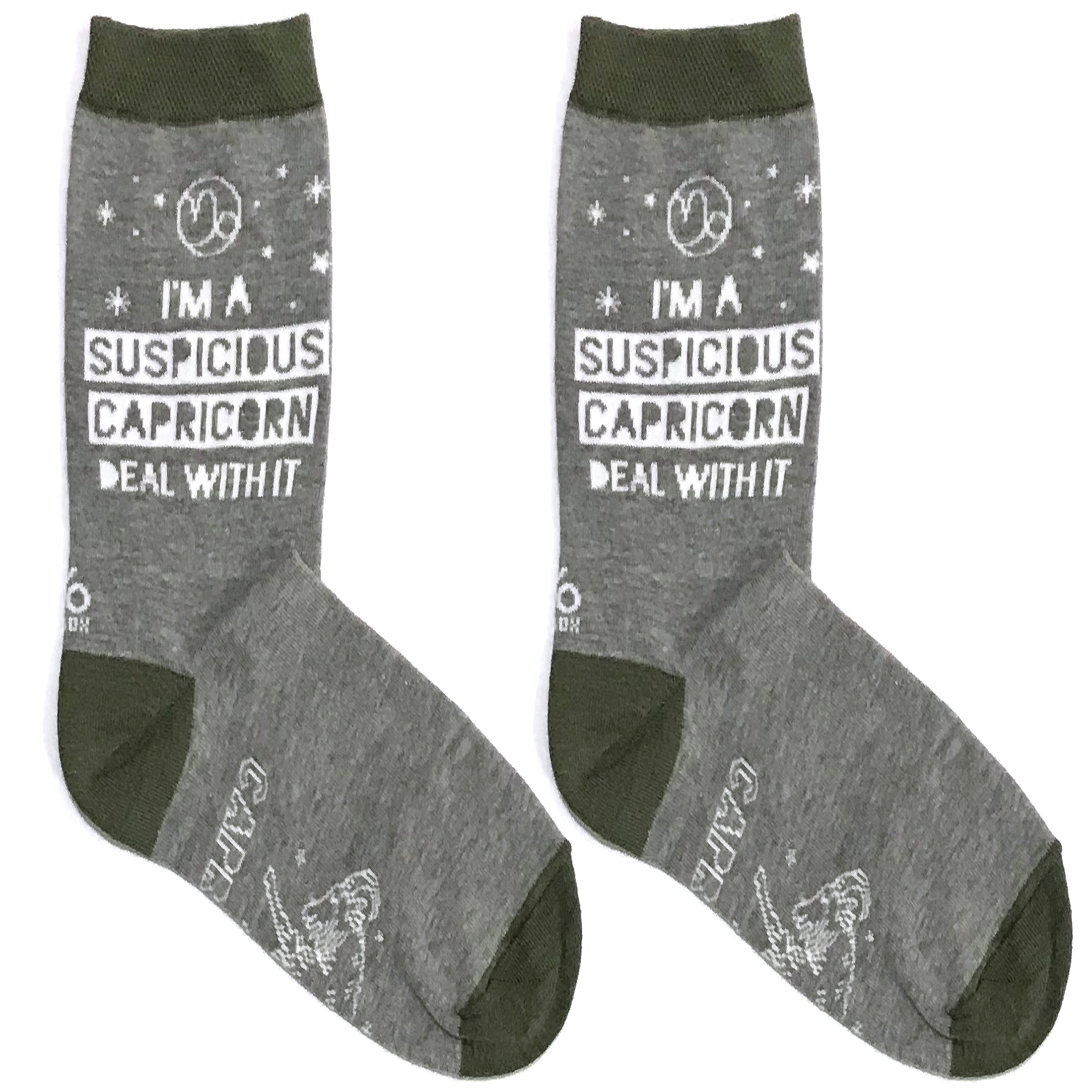 Suspicious Capricorn Short Crew Socks