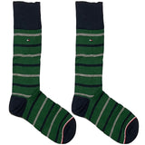 TH Green And Grey Stripe Socks