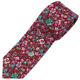 Pink and Aqua Floral Tie