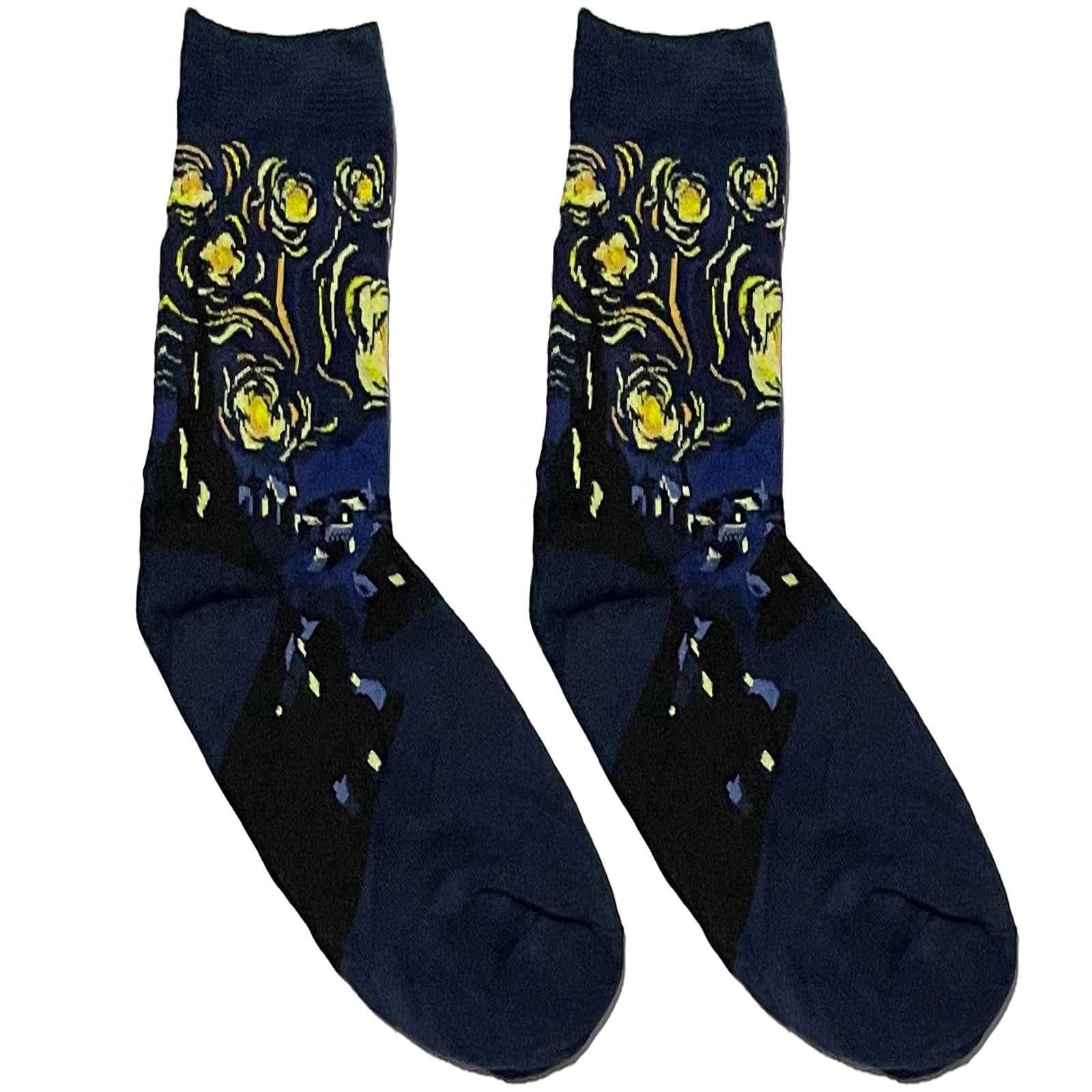 Van Gogh Starry City Short Crew Socks
