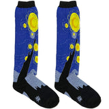 Van Gogh Starry Nights Long Crew Socks