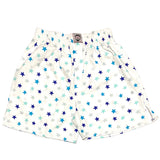 White Colorful Star Cotton Boxers