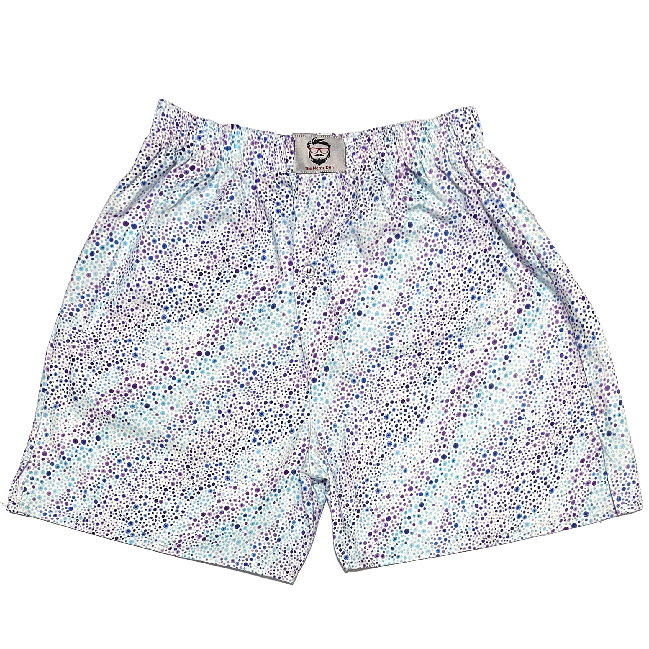 White Multicolor Polka Cotton Boxers