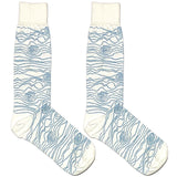 White Pattern Socks