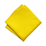 Solid Yellow Pocket Square