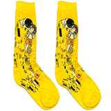 Yellow Van Gogh Kiss Short Crew Socks
