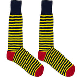 Yellow And Black Stripes Socks
