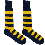 Yellow And Blue Stripes Socks