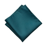 Solid Peacock Blue Pocket Square