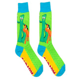 Green And Yellow Gumby Socks