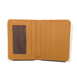 Mustard Bi-Fold Pure Cow Leather Wallet