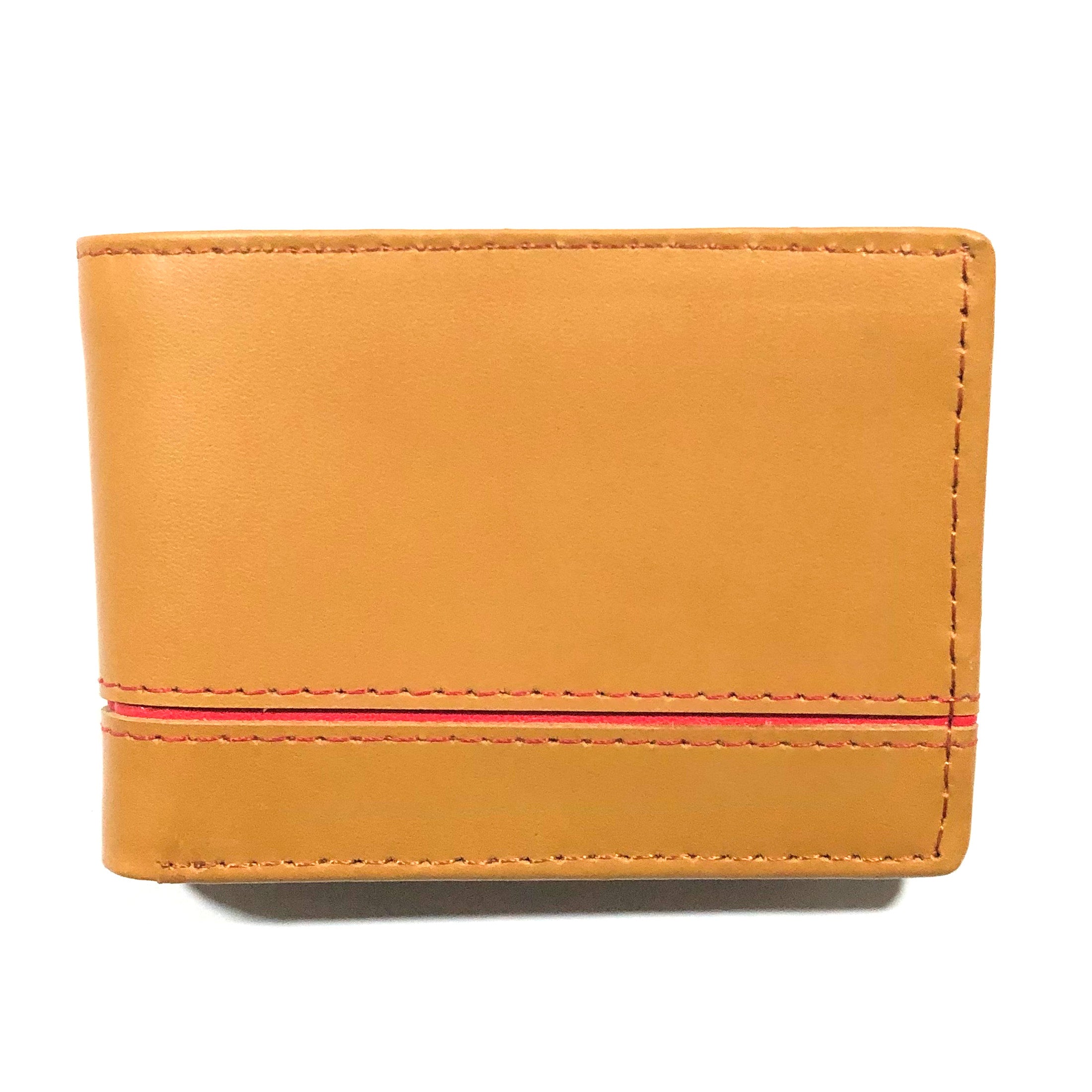 Mustard Stripe Pure Cow Leather Wallet