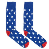 Red And White Star Socks