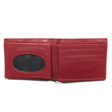 Plain Red Pure Cow Leather Wallet