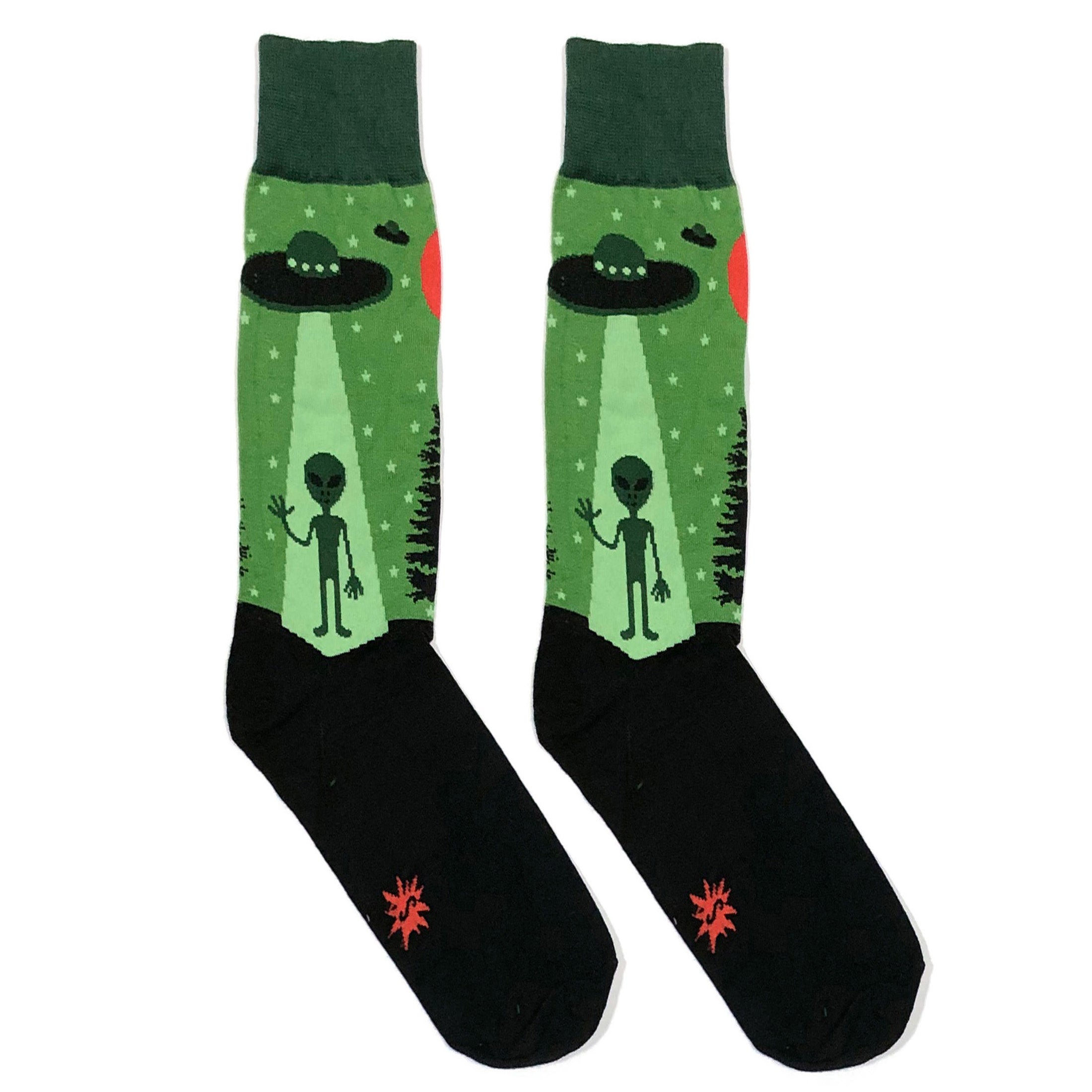 Waving Alien Socks